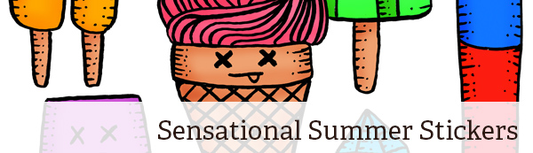 Art and Design Collections: Summer Sticker Designs Art and Design Collections: Summer Sticker Designs